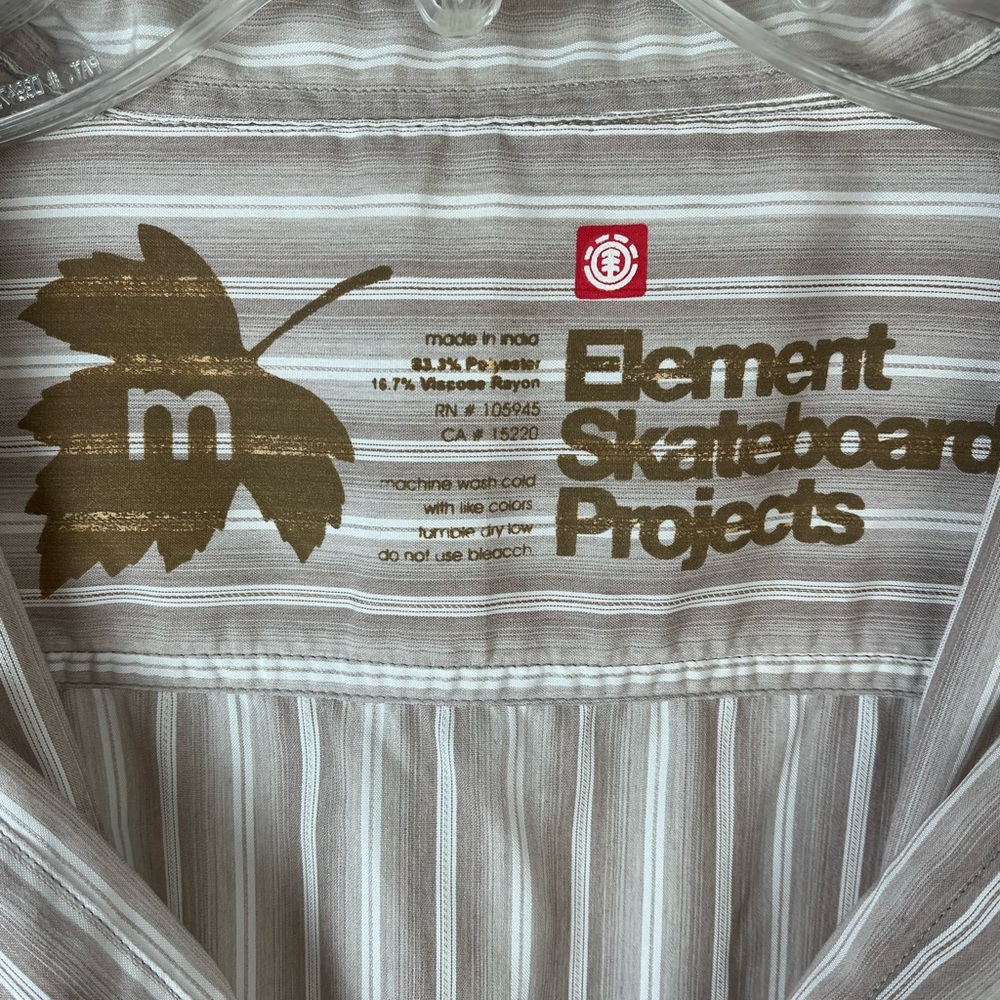 Element Skateboard Projects Men’s Button Down Shi… - image 3